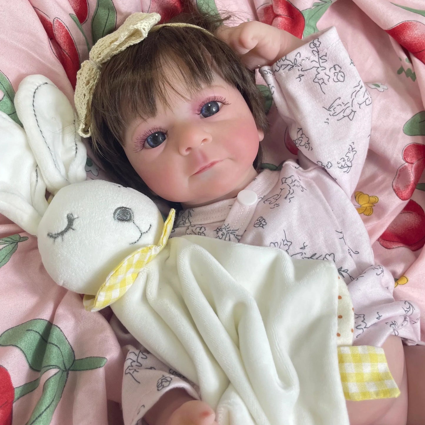 MRB 17-18Inch Finished Reborn Dolls Felicia Silicone Vinyl Or Cloth Doll Lifelike Adorable Newborn Girl Best Christmas Gift