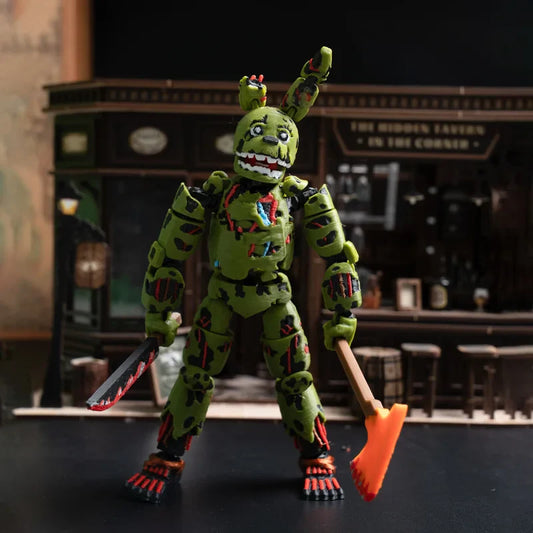3d Brushed Fnaf Ready Stock Freddy Fazbear’S Pizza Springtrap Toy Action Figure Model Collection Holiday Toy Gift
