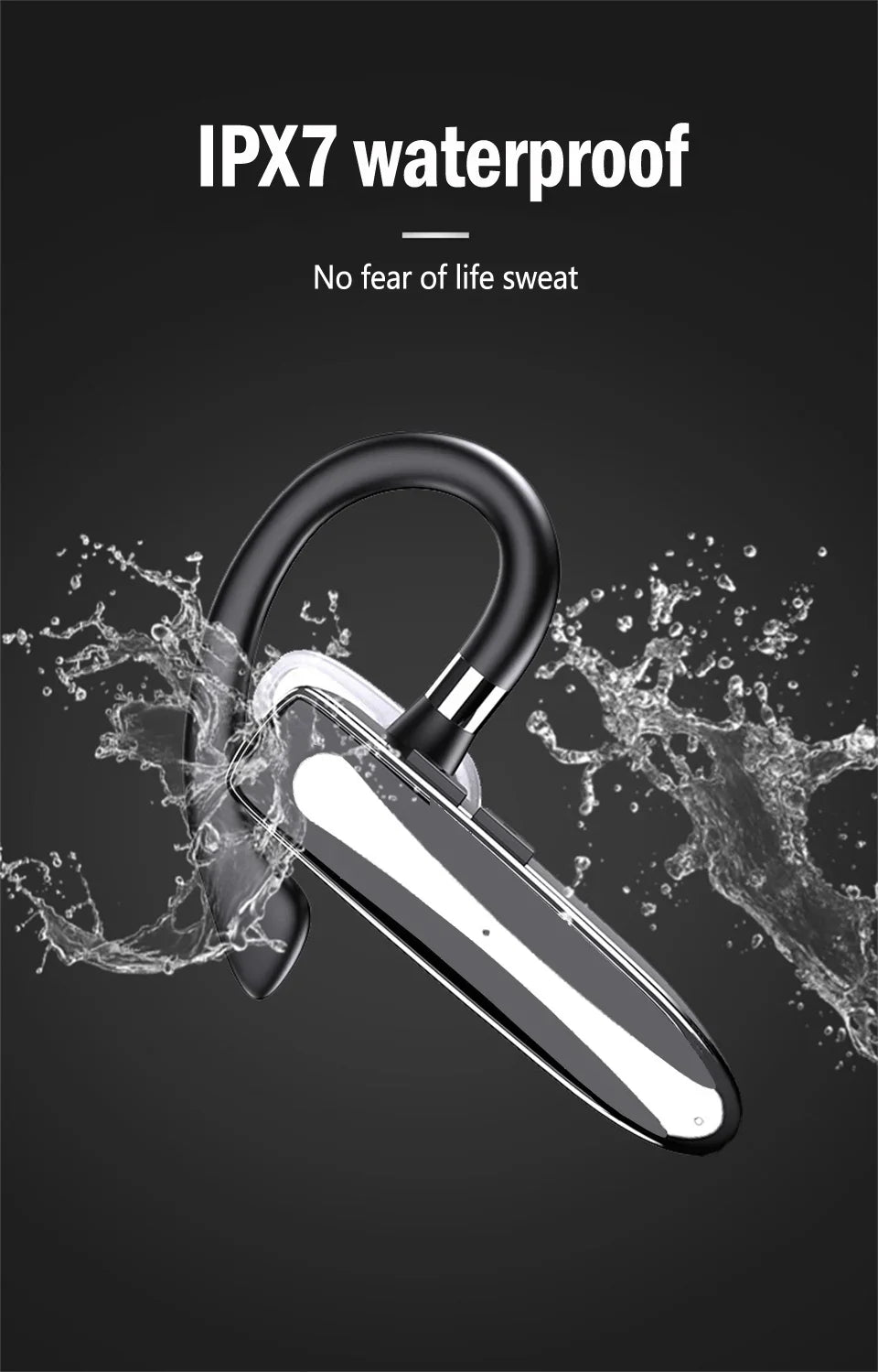 Wireless Bluetooth Headphones With Microphon Earphone ENC Noise Cancelling Handsfree Talking Headset Busines Auriculares Driving