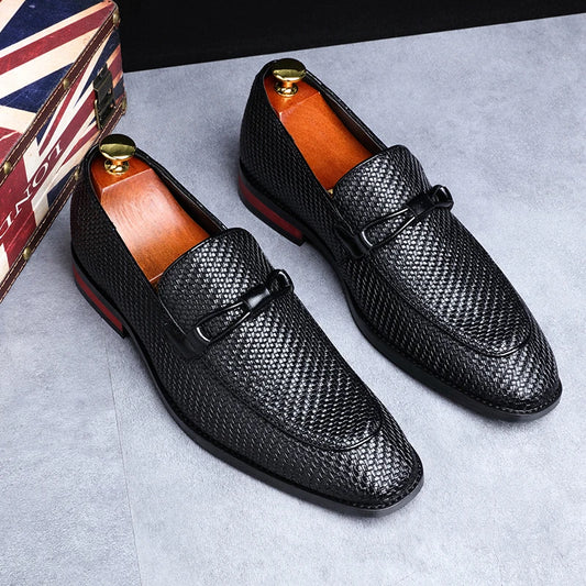 formal shoes men Leather Spring Autumn Oxford Loafers Breathable Flats Men Sapatos Masculino Comfortable Shoes zapatos de hombre