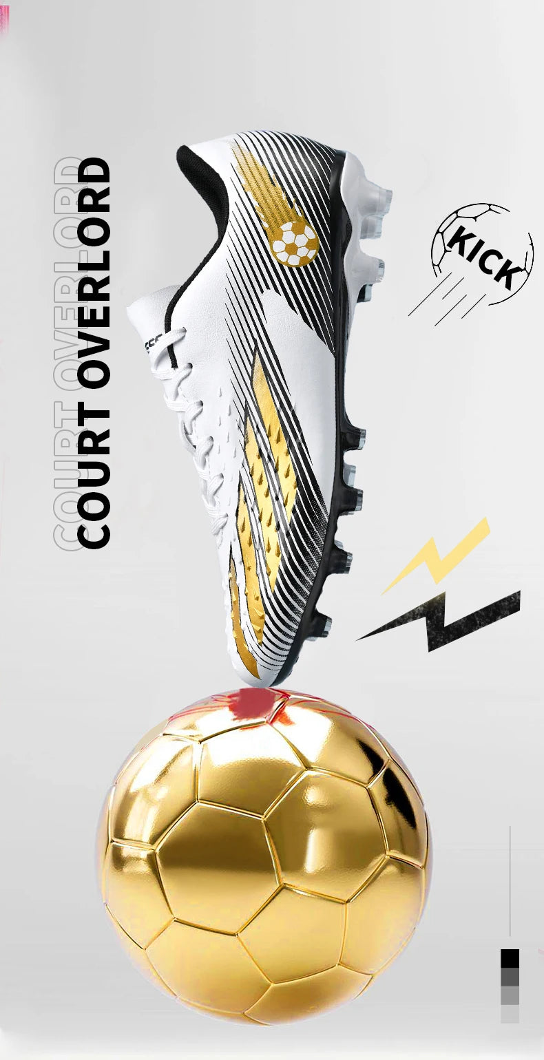 Soccer Shoes Sport Outdoor Men Breathable Cleats FG Football Boots