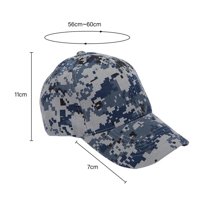 Adjustable Baseball Cap Summer Sunscreen Hat Camouflage Camo Camping Hiking Fishing Caps