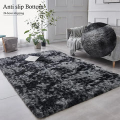 Soft Area Rugs For Bedroom Fluffy, Non-slip Tie-Dyed Fuzzy Shag Plush Soft Shaggy