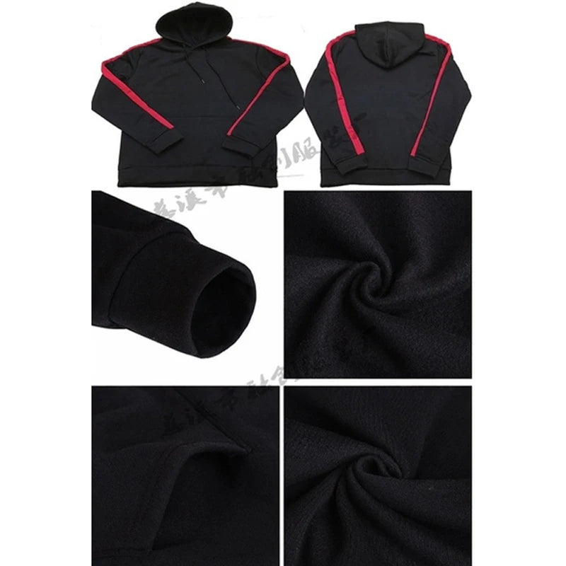 Mens Tracksuit Hooded Sweatshirts and Jogger Pants Gym Outfits Autumn