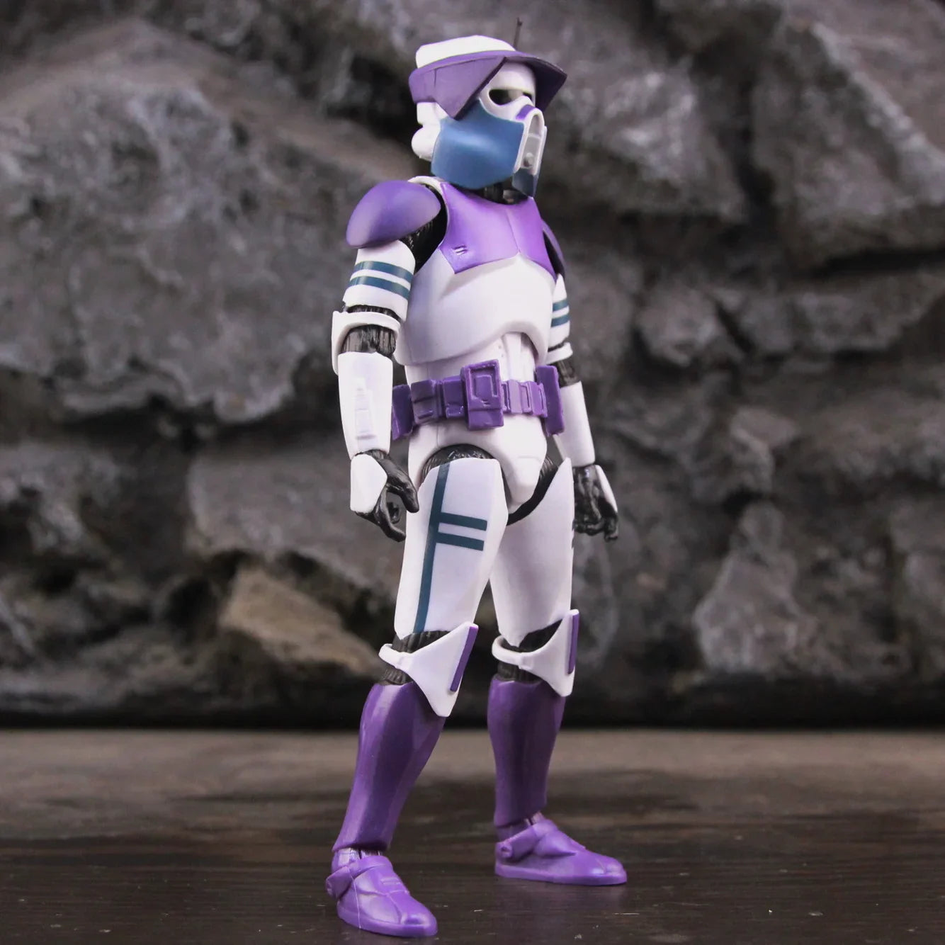 New Body 187th Legion Purple Phase II P2 ARF Trooper Rocket Team Leader 6" Action Figure Mace Windu Republic Grand Army Clone