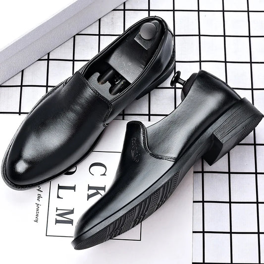 Mens Leather Dress Shoes Gentleman Formal Men Shoe Luxury Brand Casual