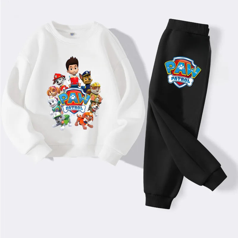 PAW Patrol Printed New Boys Pullover and Trousers 2 Piece Sets Autumn Kids Casual Hoodies Set Spring Children Sweatsuits