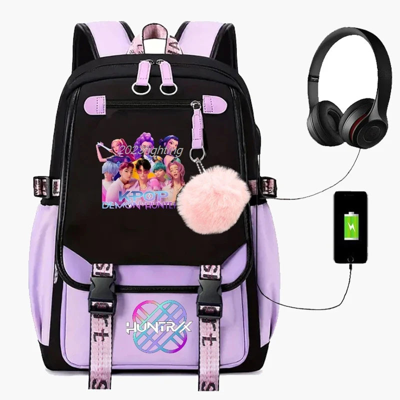 Backpack Cartoon Rucksack Girls School Bag High Capacity Women Backpack