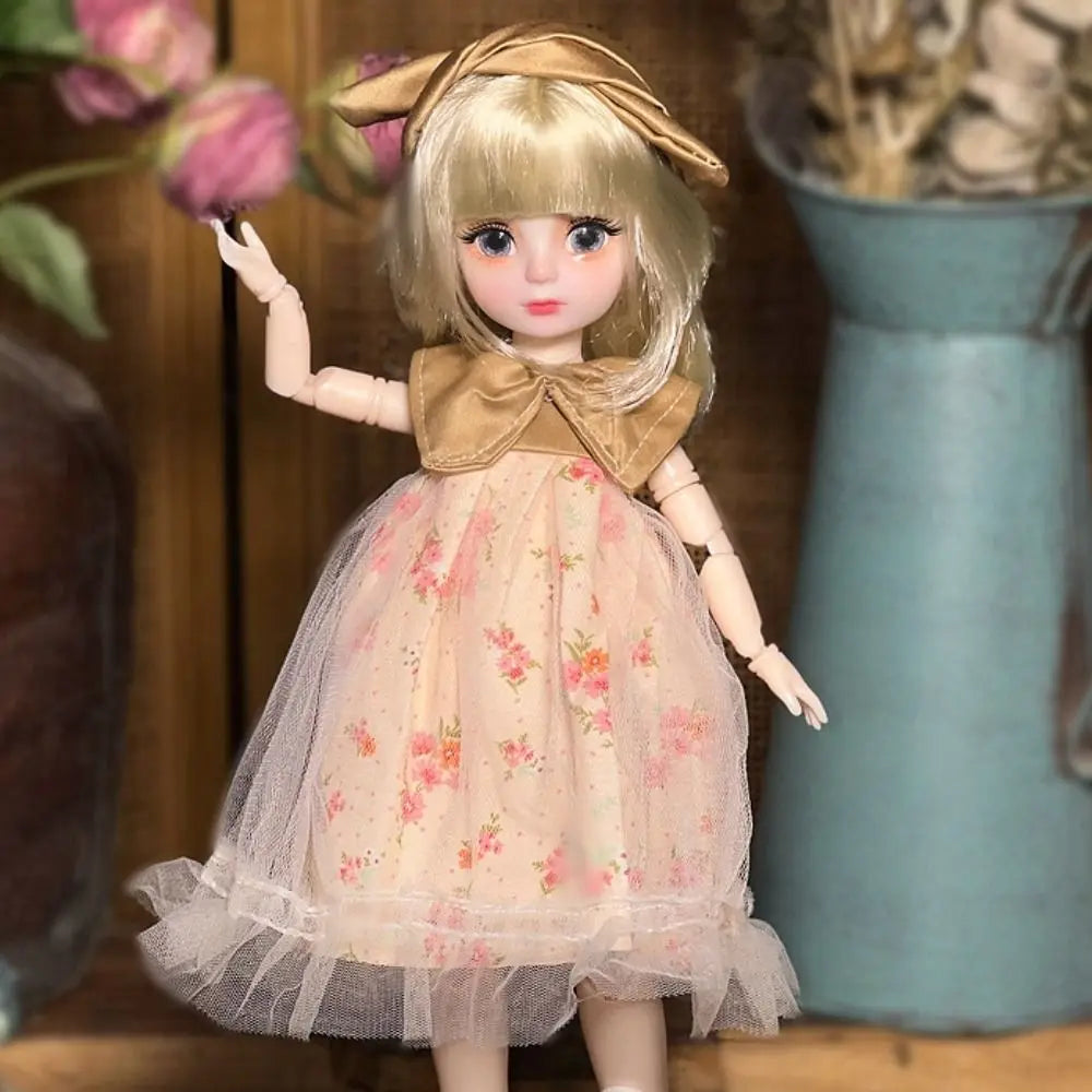Ball jointed Doll Toys Bjd Dolls For Girls Dolls 1/6 Starry Gray Eyes 30cm Lolita Fashion Dress DIY Toy Children Birthday Gifts