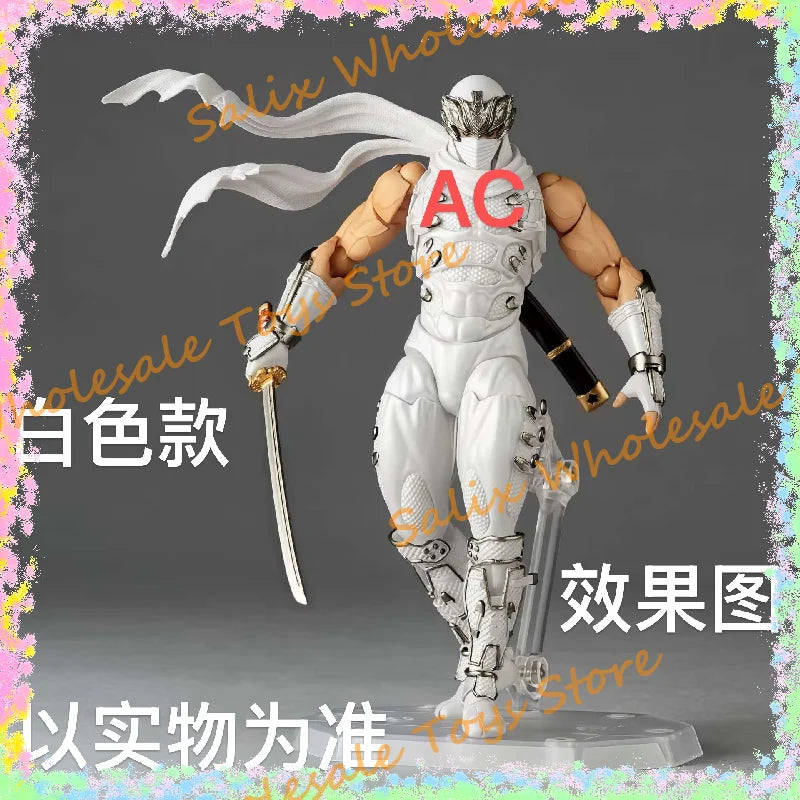 In Stock AC Toys The First Batch Ryu Revoltech 1/12 Amazing Yamaguchi White Ryu Hayabusa Ninja Gaiden Action Anime Figures Toy