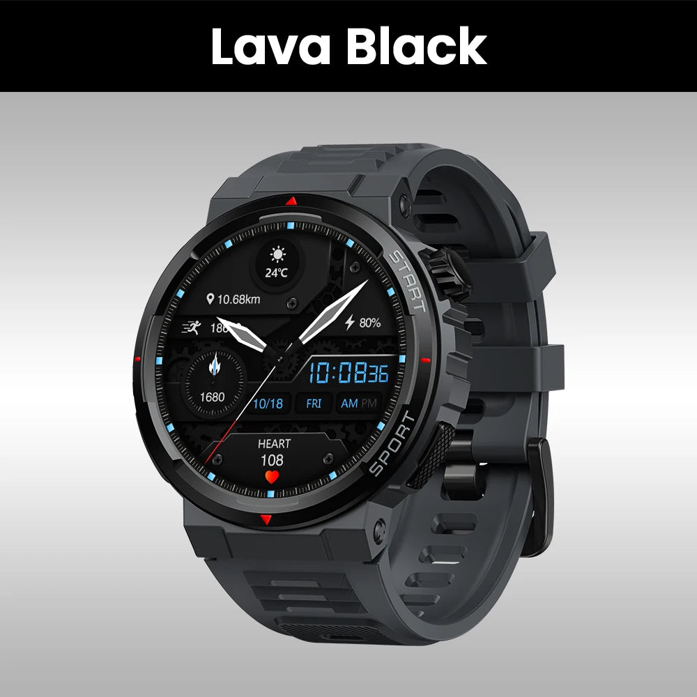 New Zeblaze Ares 3 Plus 1.43'' HD AMOLED Display Smartwatch Bluetooth Phone Calling New 3D Interactive Sports Smart Watch Men
