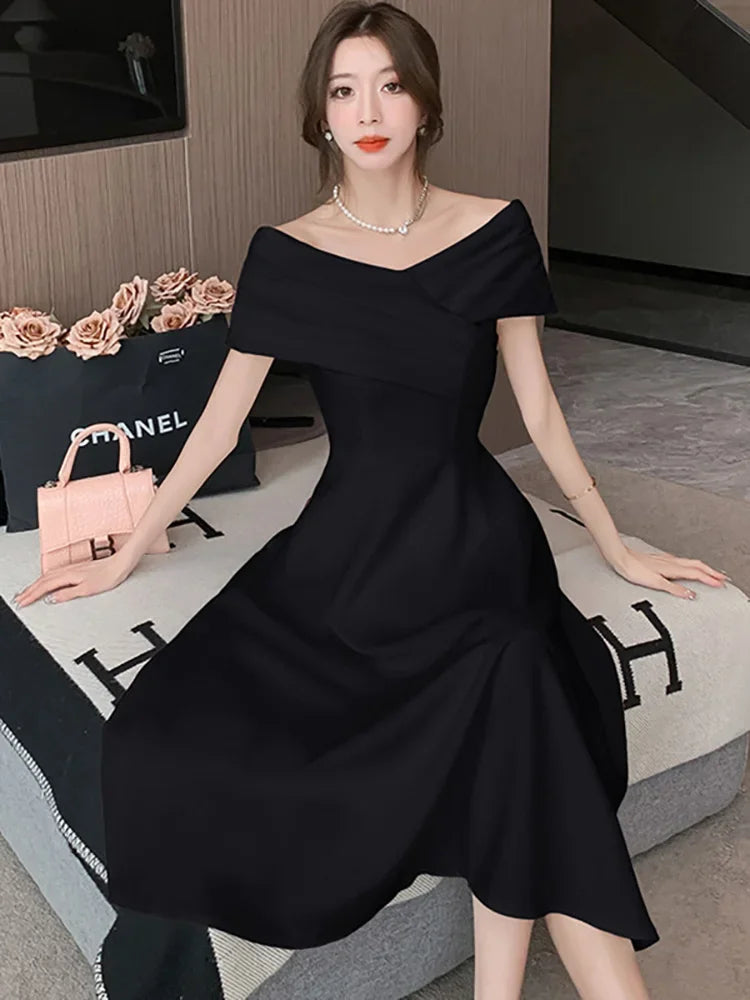 Formal attire Dresses: White Dresses for Women Classy Short Sleeve