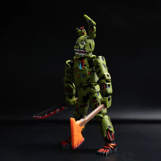 3d Brushed Fnaf Ready Stock Freddy Fazbear’S Pizza Springtrap Toy Action Figure Model Collection Holiday Toy Gift