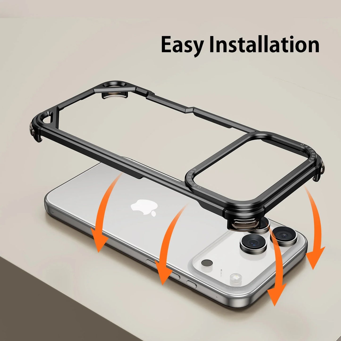 Metal Phone Case for iPhone 17 Pro/Pro Max/17/Air Case Minimalist Support Wireless Charging Ultra-thin Protecitve Case