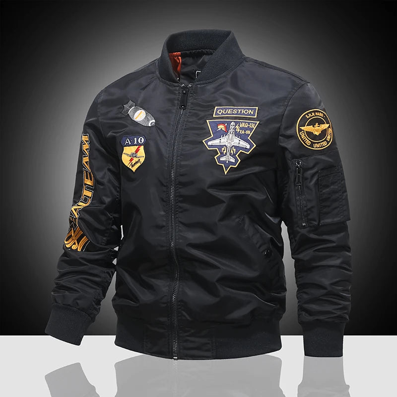 Pilot Jacket for Men - Baseball Uniform - Flight Bomber Jacket - Aviator Jacket