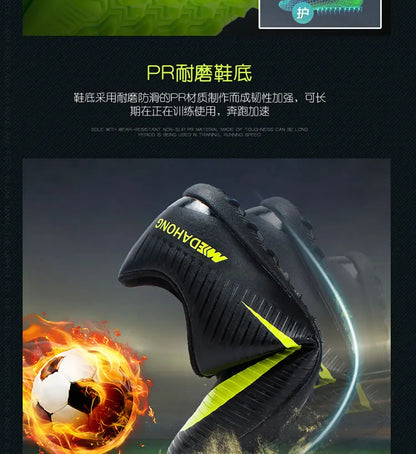 Men Soccer Shoes Cleats Society Children Boys Kids Autumn Casual Studded Boots