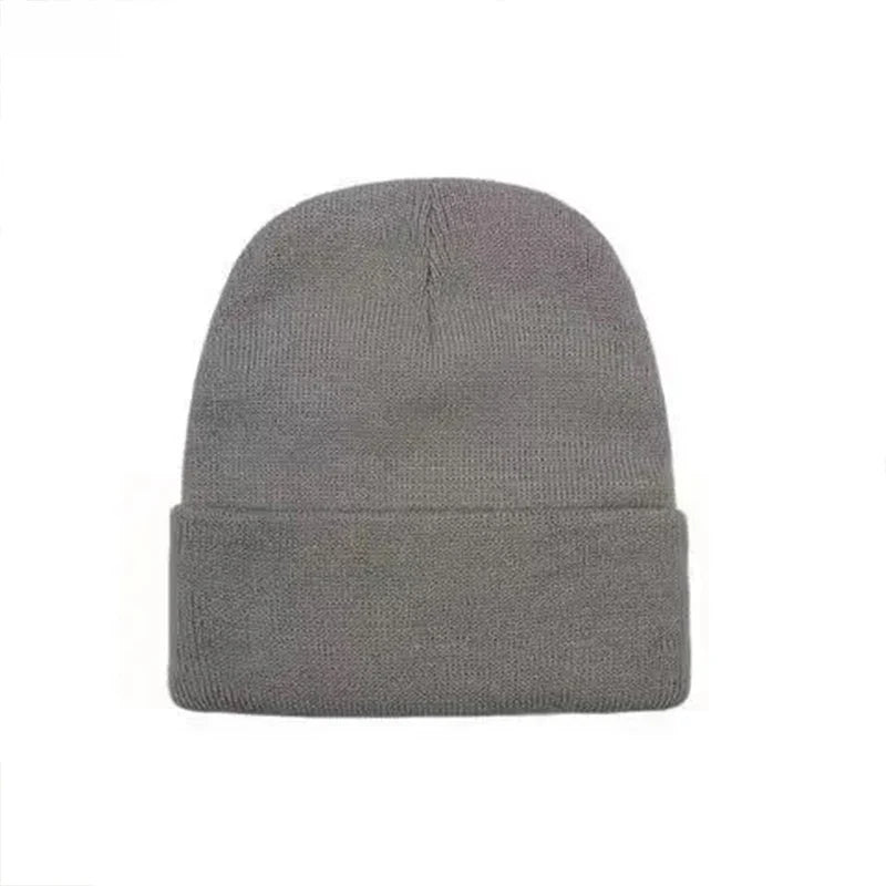 Custom Logo Autumn Winter Warm Beanie DIY Personalized Embroidered Design Knitted Hat Team Customize Stocking Skull Balaclava