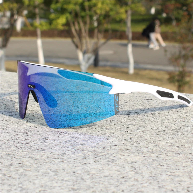 NRC Cycling Sunglasses 1lens UV400 TR90 Sports Bicycle Glasses MTB Mountain Bike Fishing Hiking Riding Eyewear for Men Women