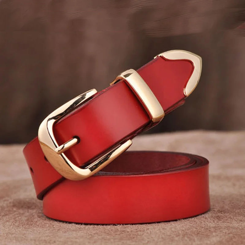 MEDYLA Women's Strap Casual All Match Women Brief Genuine Leather Belt Women Strap Pure Color Belts Top Quality Jeans Belt L27
