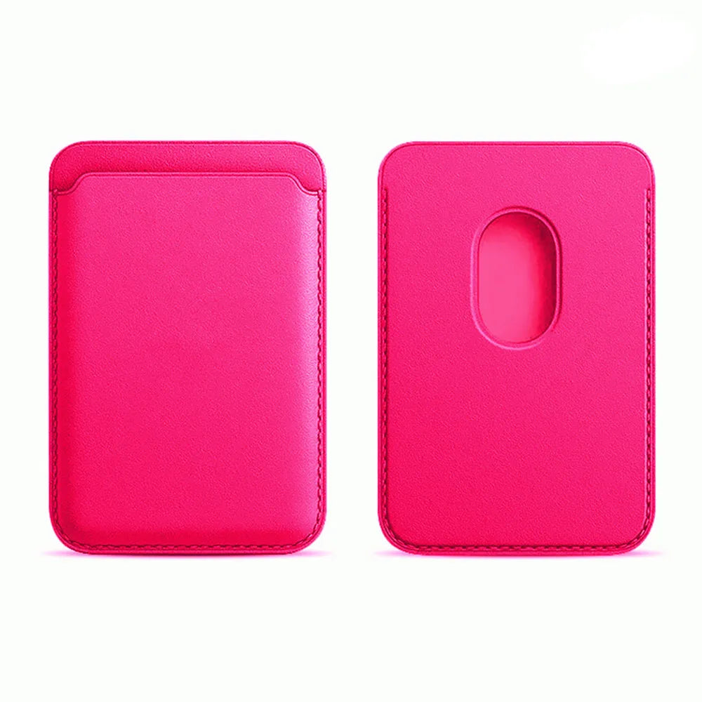 For Magsafe Wallet Card Holder Case For Apple iPhone 17 16 15 14 13 12 Pro Max Magnetic Leather Bag Adsorption Cover Accessory