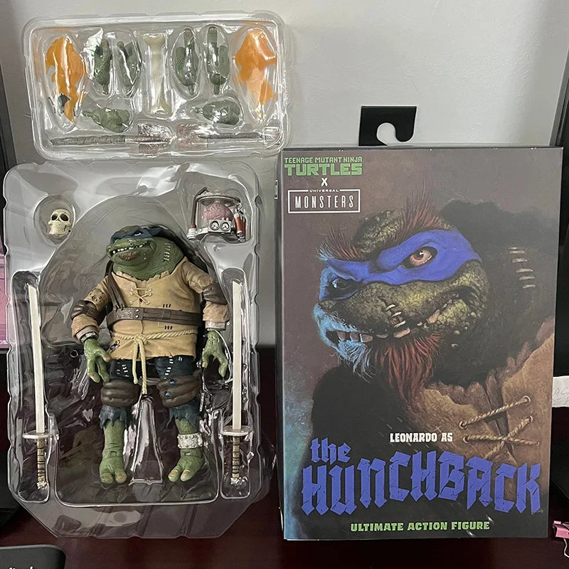 NECA Last Ronin Leonardo April Oneil Casey Jones Hunchback Michelangelo Mummy Raphael Frankenstein Monster Turtle Action Figure