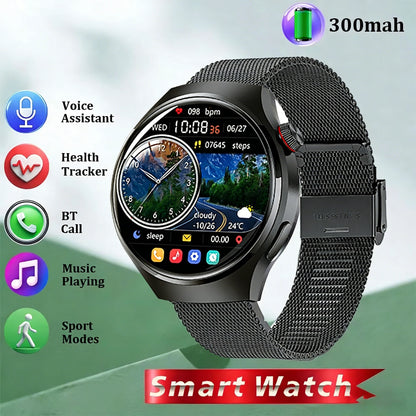 Watches pro 2026 New Men's Smartwatch High-Definition Screen Health Tracker Bluetooth Call Voice Assistant Sports Smartwatches