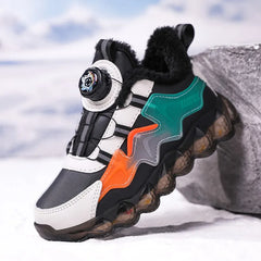 Winter Children Shoes Boys Sneaker Warm Plush Waterproof Kids Snow Shoes Fashion Outdoor School Sports Tennis Shoes for Boy