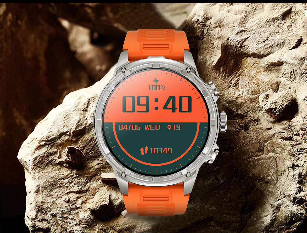 New T-Rex3 710mAh Large Battery Durable Adult Smart Watch 1.85-inch GPS trackr Compass 3ATM Waterproof BT Call Sports Smartwat