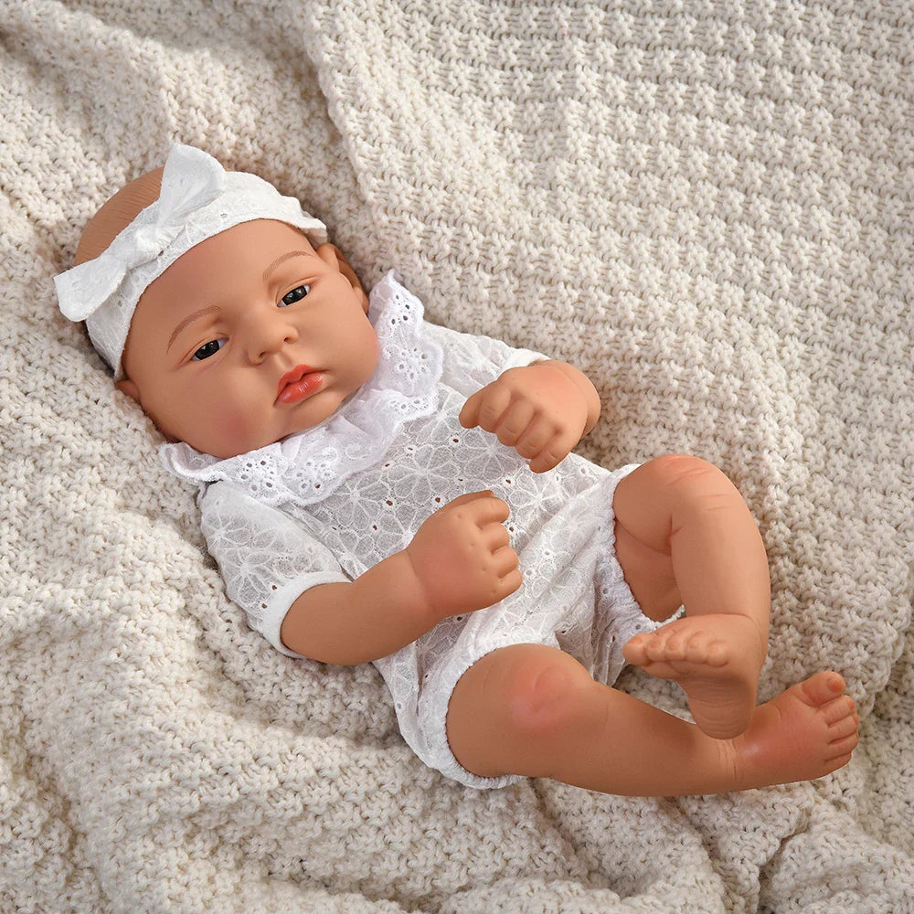 15.75inch 40cm Reborn Dolls Baby  Dolls Toys Girl Lifelike Reborn Dolls Full Body Vinyl Girl Doll Bebe Doll Toy Birthday Gift