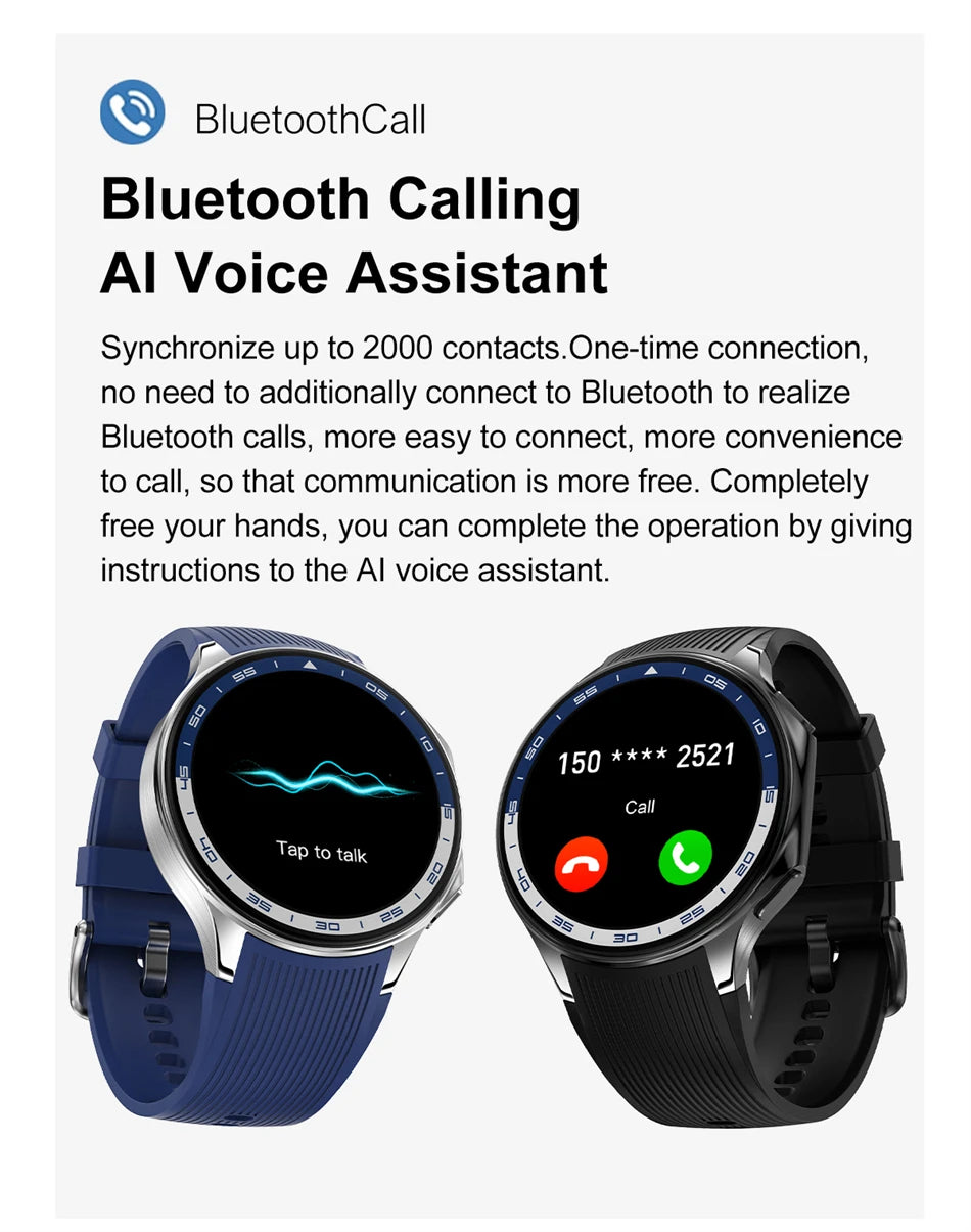 OPPO DT Watch X Bluetooth Call Smart Watch 4GB Memory Recording MP3+MP4 Playback 3D Visual Surround Smartwatches Men 2025 New