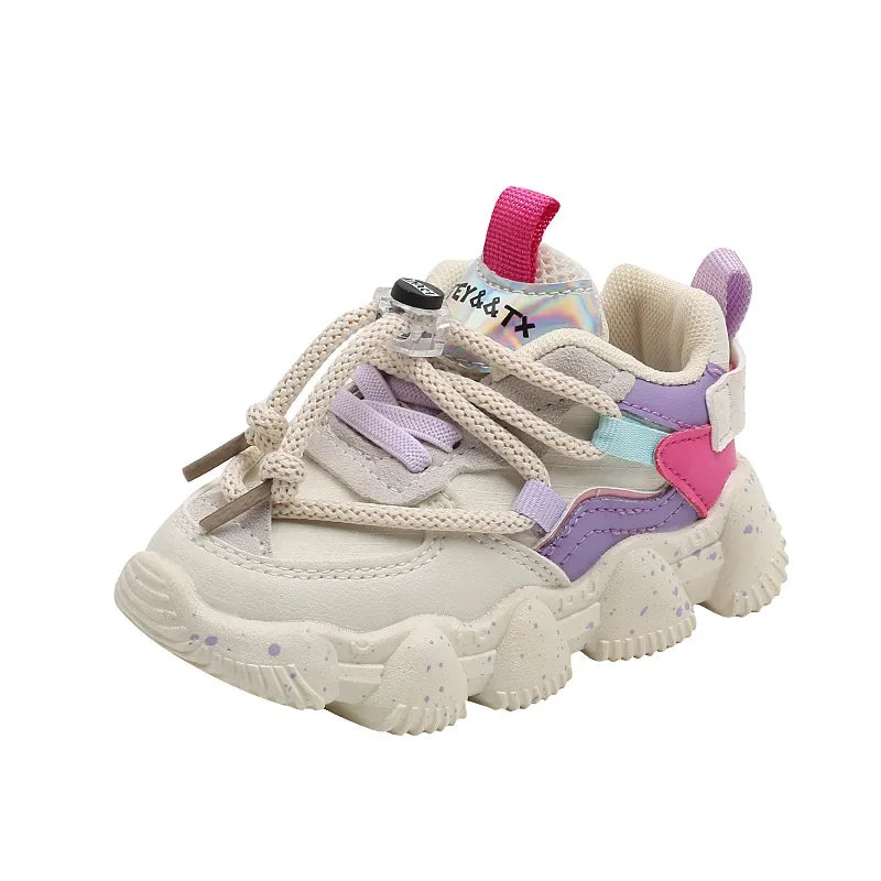 Running Shoes for Boys Mix Colorway Baby Tennis Shoes Girls School Student Sports Shoes