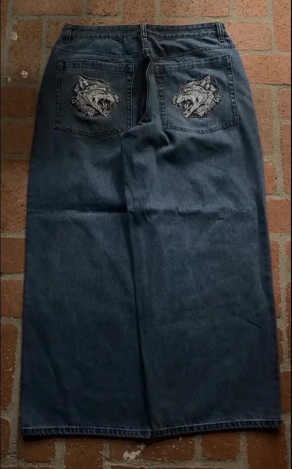 Hip Hop Jeans: Streetwear Jeans | Men Baggy Denim Pants
