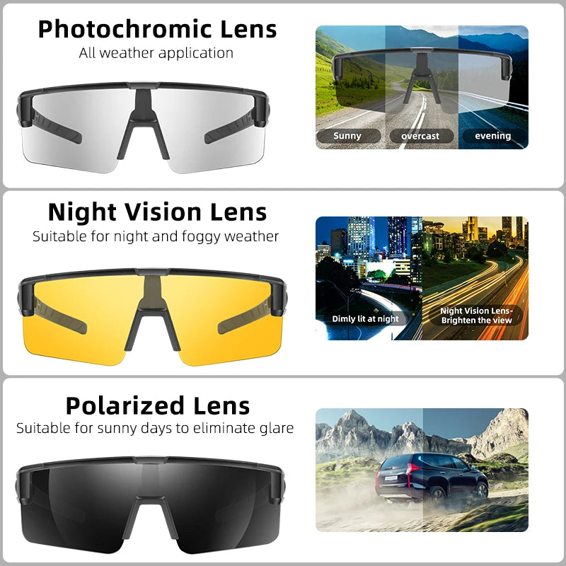 Glasses Cover Sunglass Polarized UV400 Goggles Outdoor Driving Anti-Glare