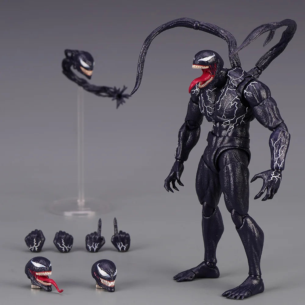 Venom AMAZING YAMAGUCHI legends Action Figure Joint Movable Change Face Statue Model Collectible kids for Toy Gift