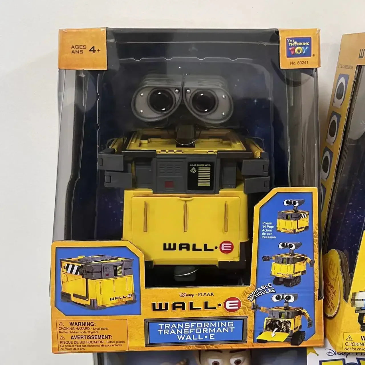 Disney Original Thinkway Toys WALL E Transforming EVE Robot Action Figure Model Toy Kid Christmas Gift for Children Collection