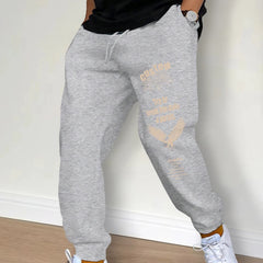 Men Sweatpants Spring Autumn Jogger Gym Sports Fitness Printed Casual Pants