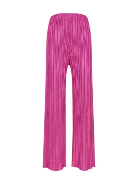 Spring Summer Autumn Women Casual Elegant Ladies Miyake Designer Casual