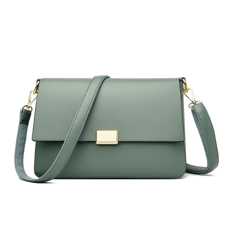 Leather Girls Crossbody Women Shoulder Bags Big Size Capacity