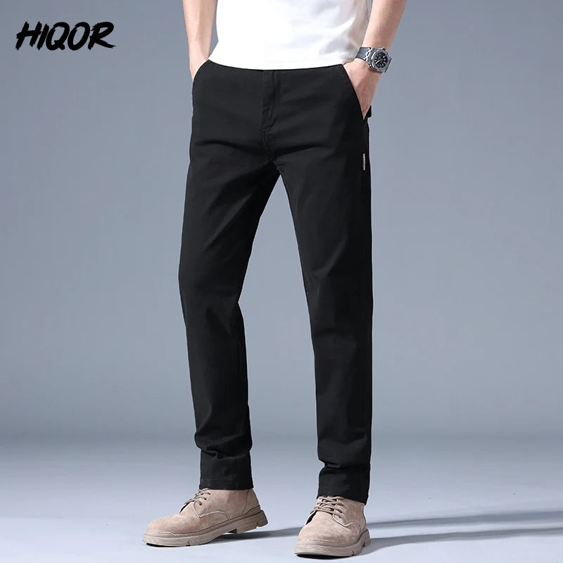 Men's Armygreen Casual Trousers Spring Autumn New In Fashion Versatile