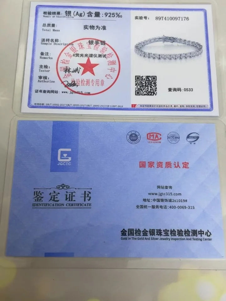 Factory price 925 silver plated 18K gold 4A grade Zircon tennis bracelet for men and women fashion personality exquisite jewelry