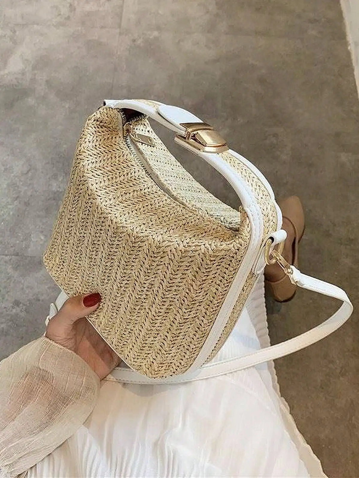 Grass Weaving Small Bag Casual Women's Bag Handheld