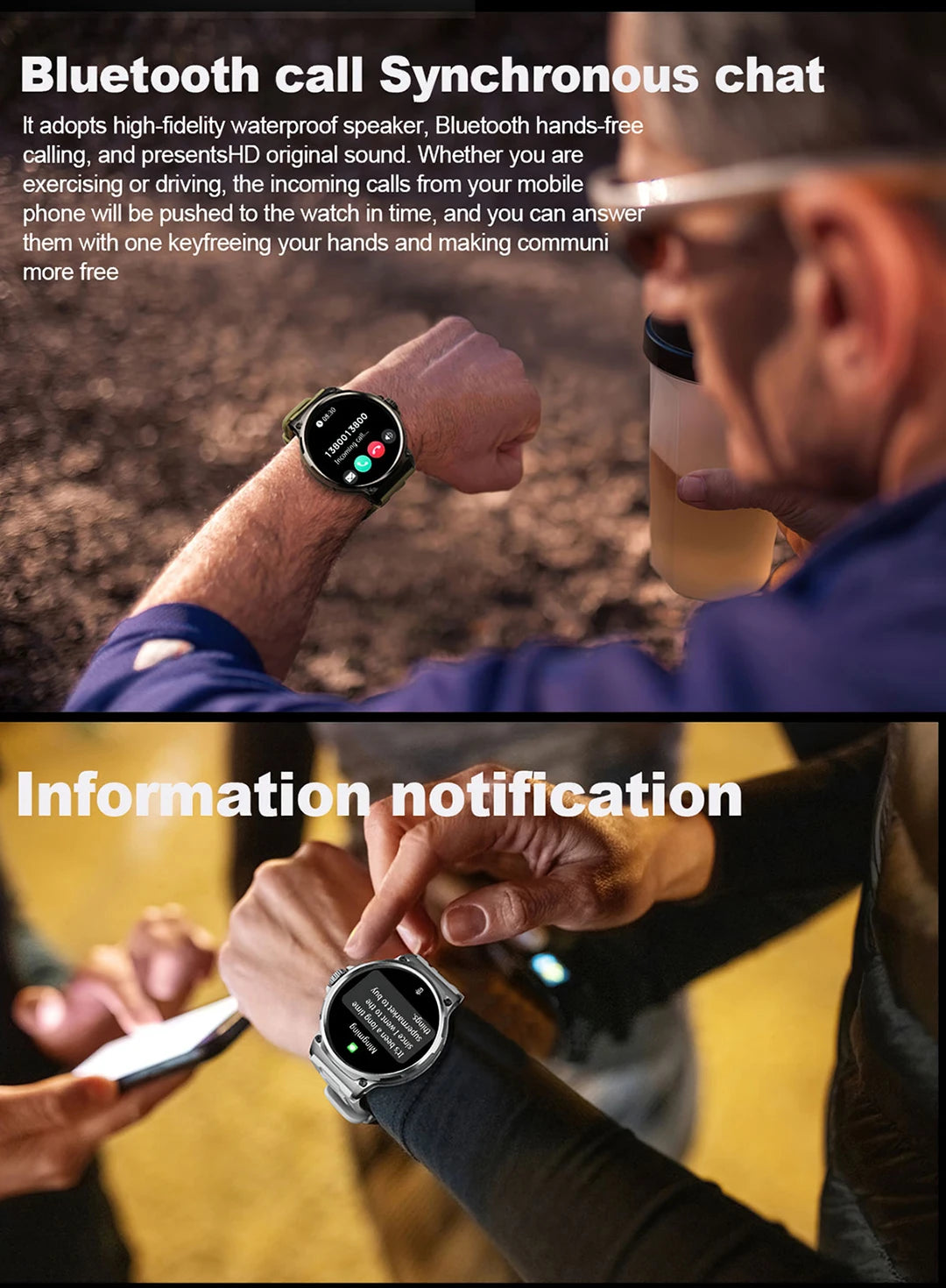 COLMI V69 1.85 Inch HD Bluetooth Call Smart Watch Men Sports Fitness Tracker Heart Monitor 710mAh Smartwatch For XIAOMI Android