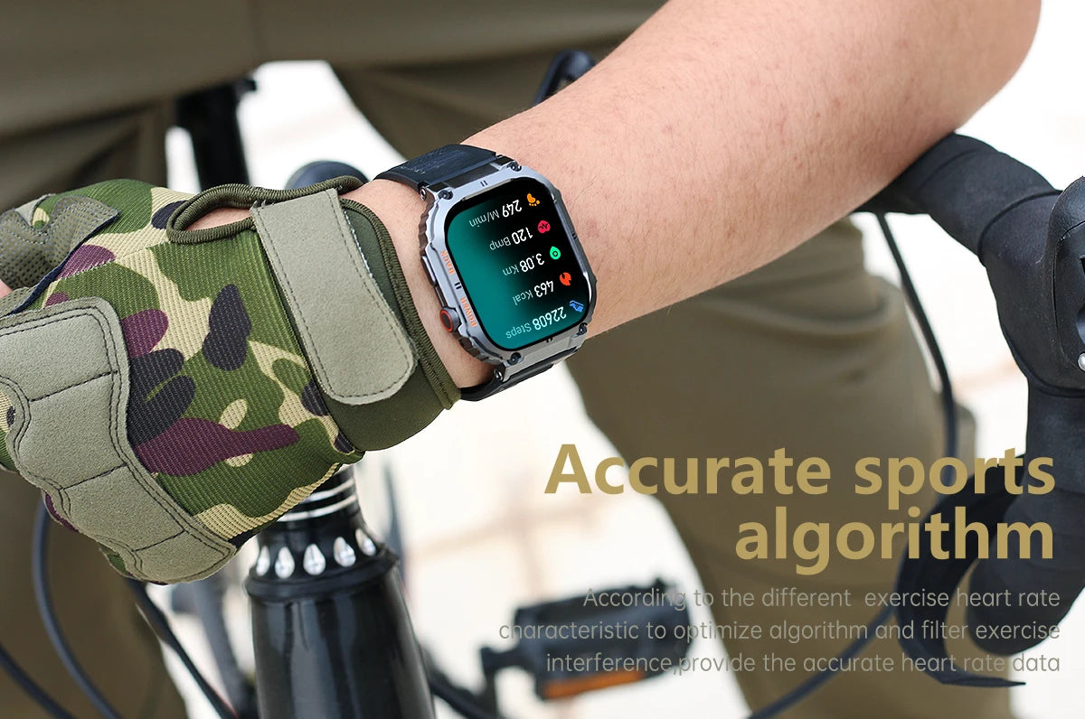 LIGE Outdoor Sports Fitness Smartwatch For Men