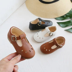 Baby Girl Shoes Leather School Shoes Sandals Toddler Sneaker Mary Jane Kids Dress Shoes Baby Princess Flat Girls Footwear E05283