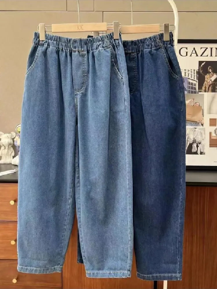 Y2k Pear Shaped Body Radish Pants For Autumn Wear, Oversized Women