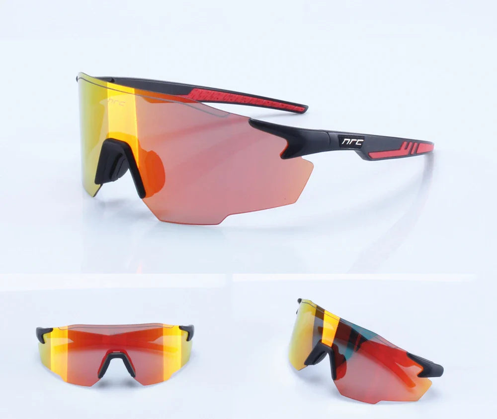 NRC Men Cycling Sunglasses UV400 TR90 Sports Bicycle Glasses MTB Mountain Bike Fishing Hiking Riding Eyewear for Women sport
