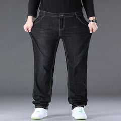 Men's Black Jeans Pants Big Size 48 50 Large Size Pants for 45-150kg Jeans