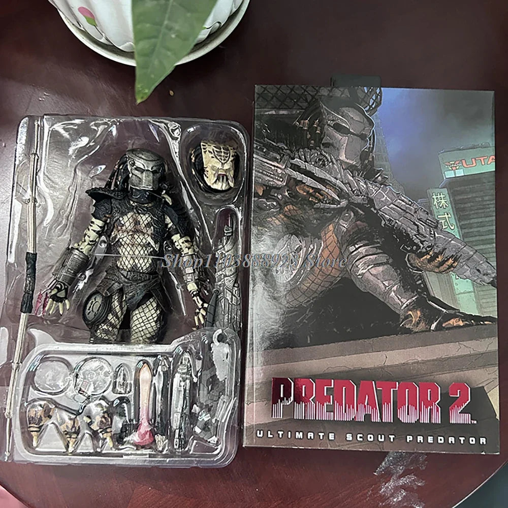 NECA Predator Figrue Ultimate Shaman Elder Armored Lost Warrior Jungle Hunter Snake Vision Predator Alien Figure Model Toy Gifts