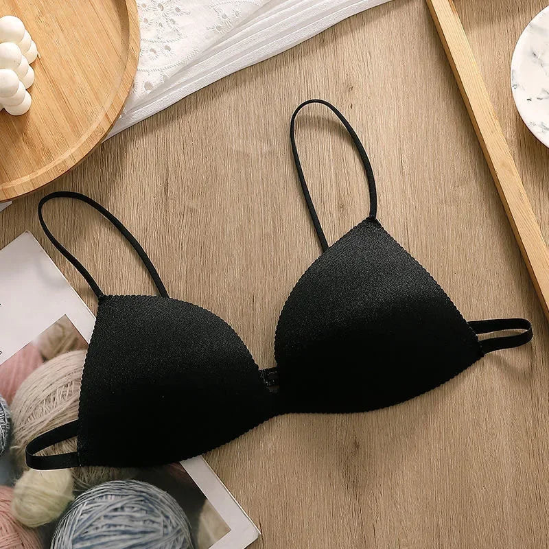 Women Bra Seamless Underwear Women Ultra-thin Thin Shoulder Strap Girls Backless