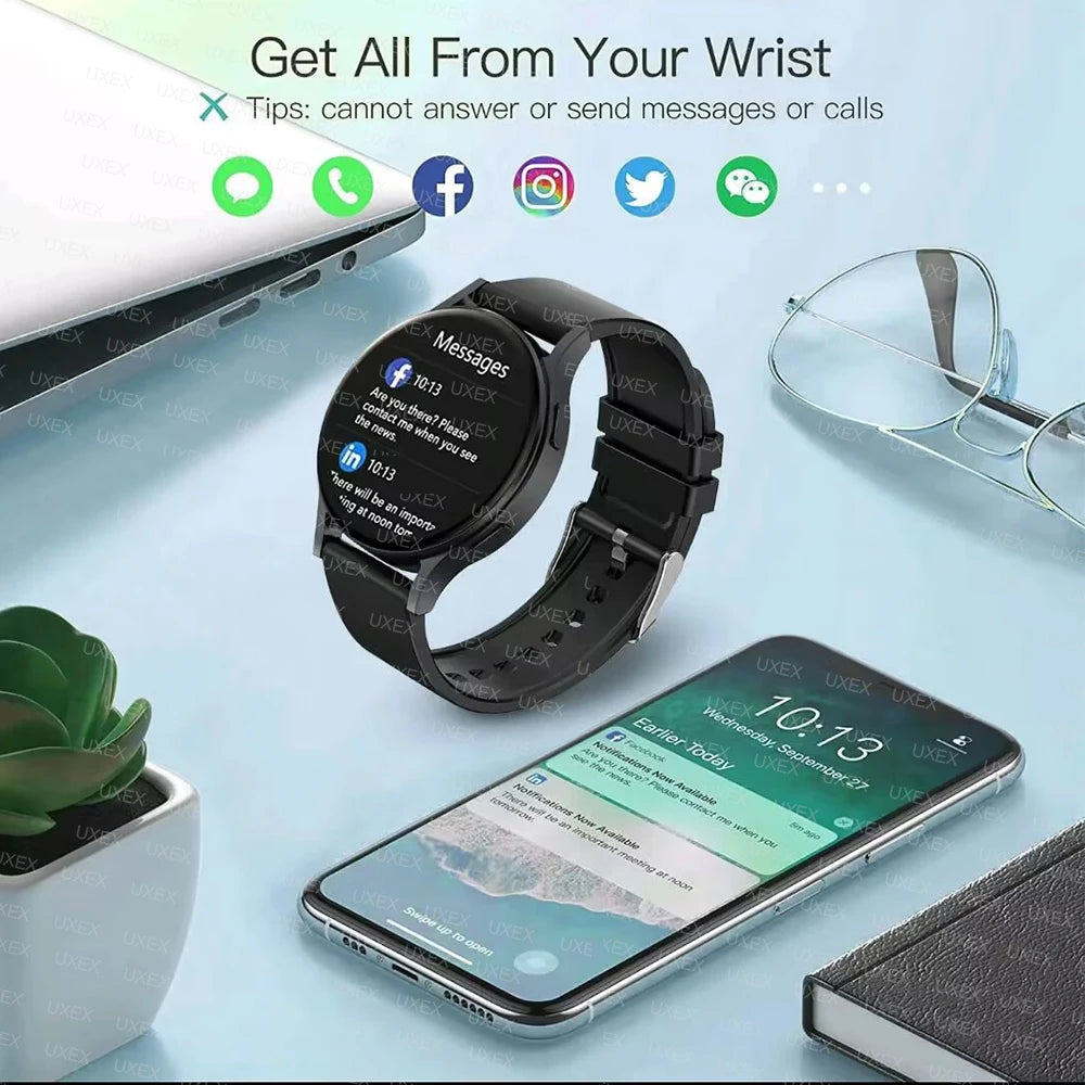 For Classic Smartwatch App Control Men Sports Health Tracking Notification Reminder Bluetooth Call Alarm Clock Smart Watch 2025